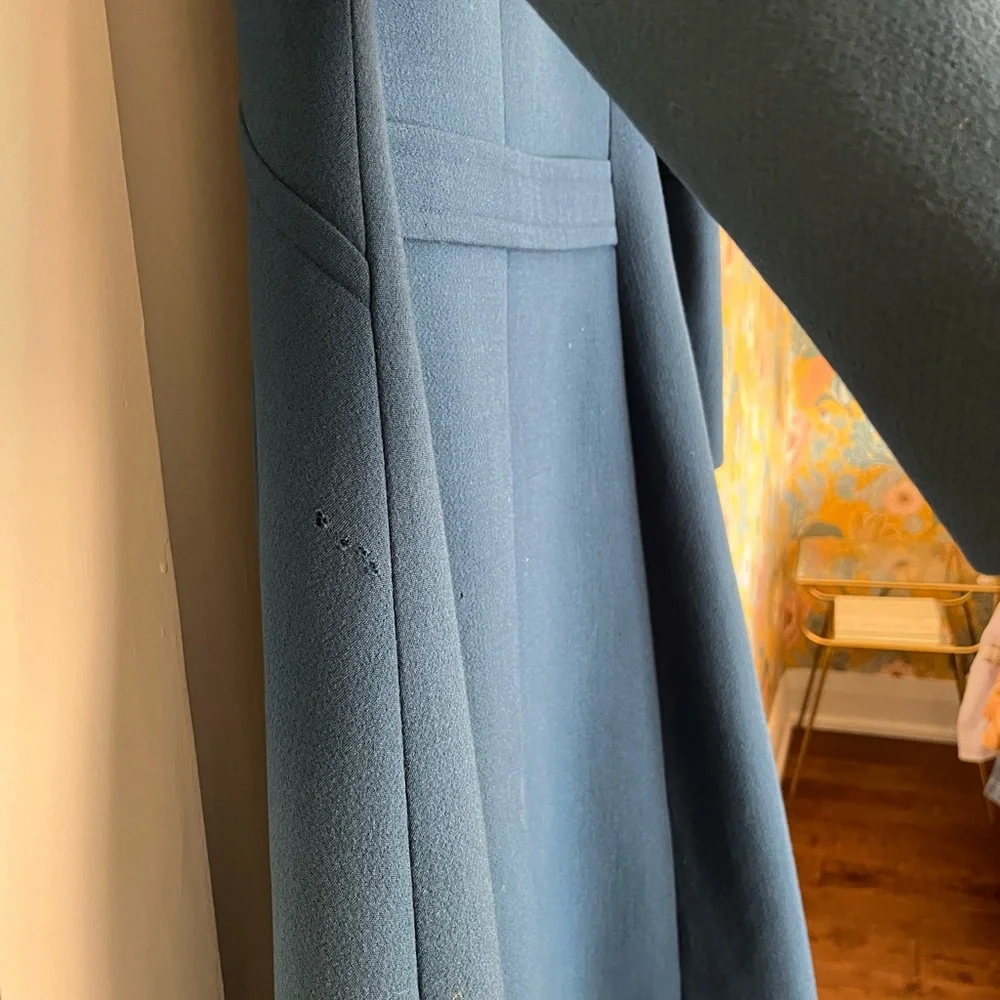 Vintage wool winter coat with removable fur collar - Picture 8 of 8